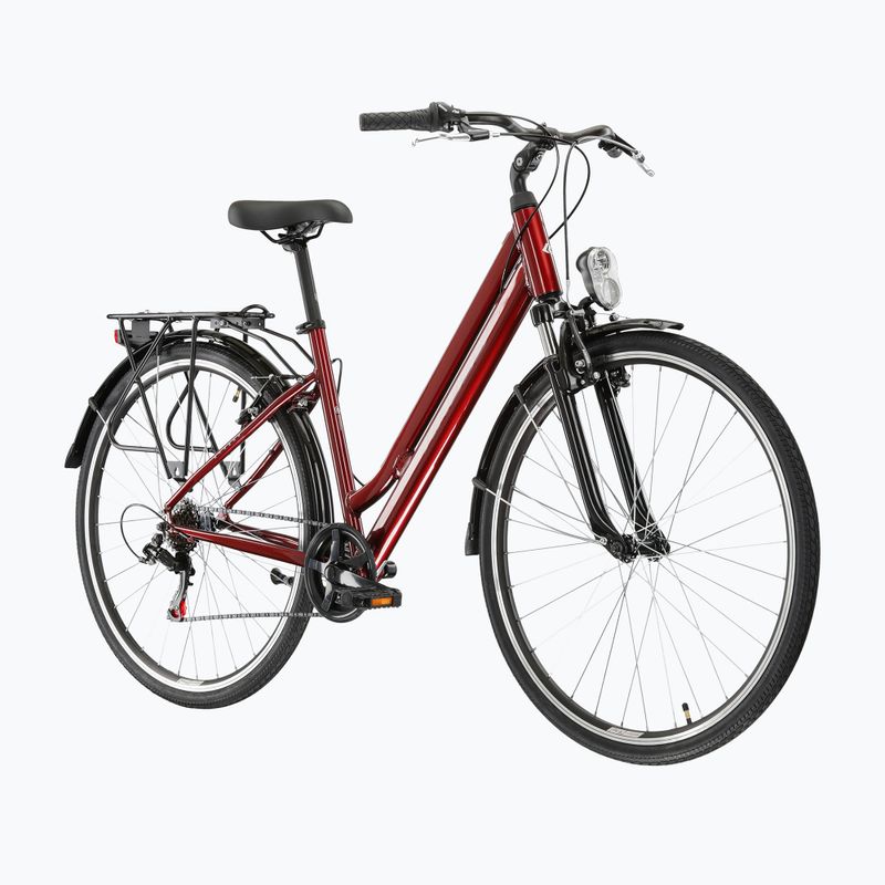 Városi kerékpár KROSS Sentio 1.0 ruby/grey/gloss 2