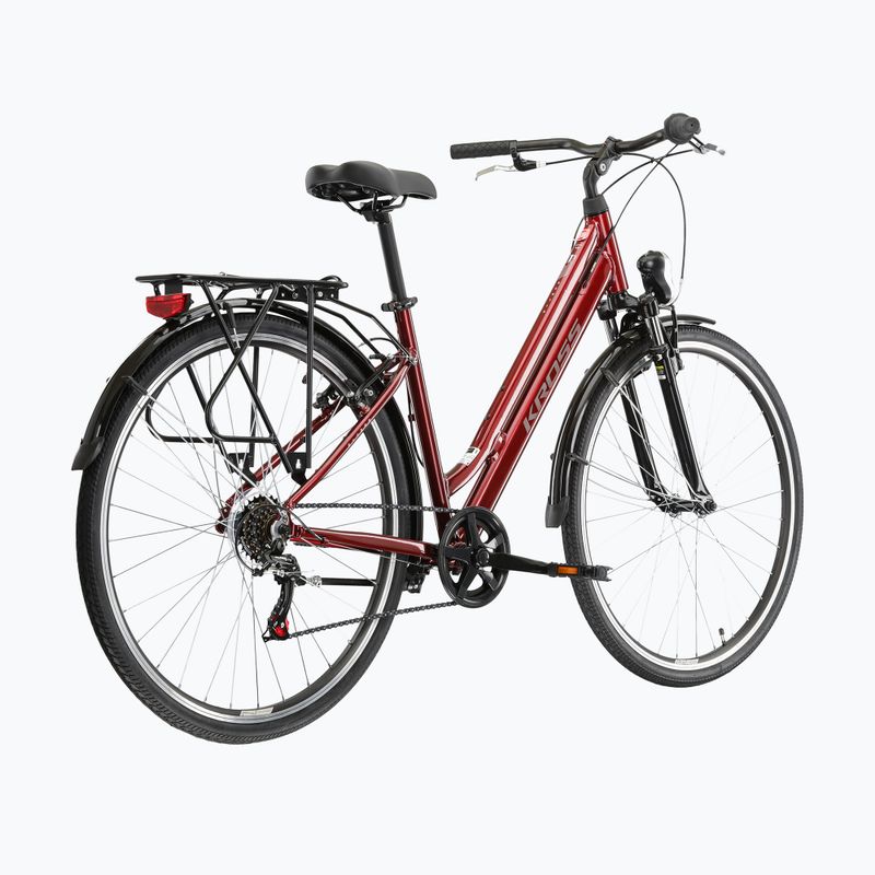 Városi kerékpár KROSS Sentio 1.0 ruby/grey/gloss 3