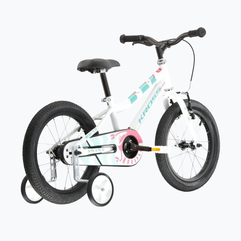 Gyermekkerékpár KROSS Mini 3.0 white/mint/gloss 3
