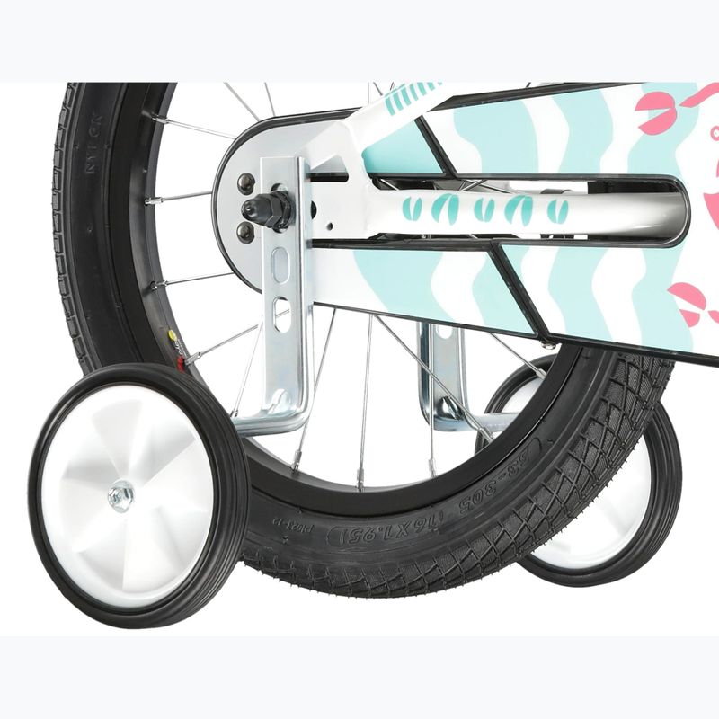 Gyermekkerékpár KROSS Mini 3.0 white/mint/gloss 7