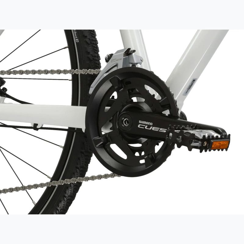 Női cross kerékpár KROSS Evado 7.0 In white/turquoise/gloss 9