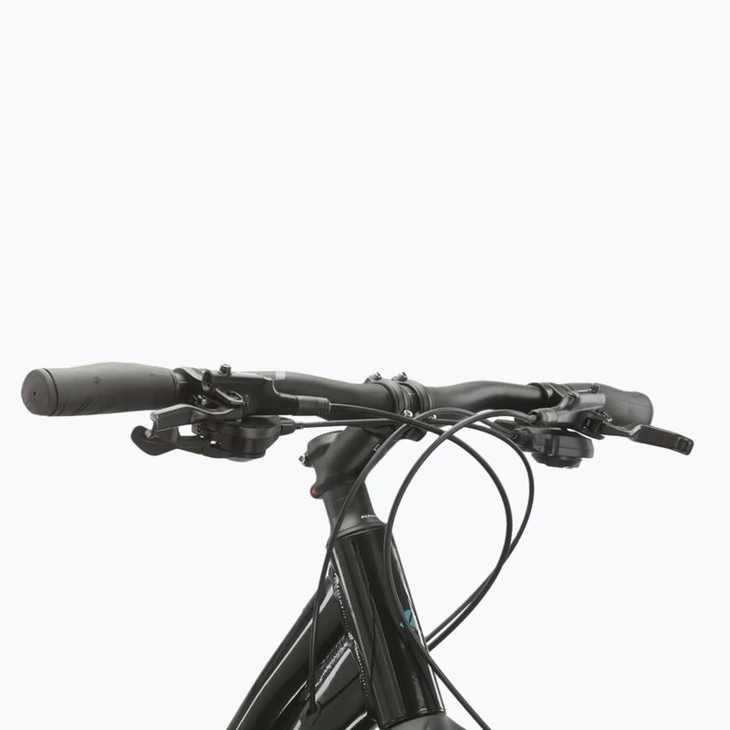 Női cross kerékpár KROSS Evado 5.0 In black/turquoise/gloss 4