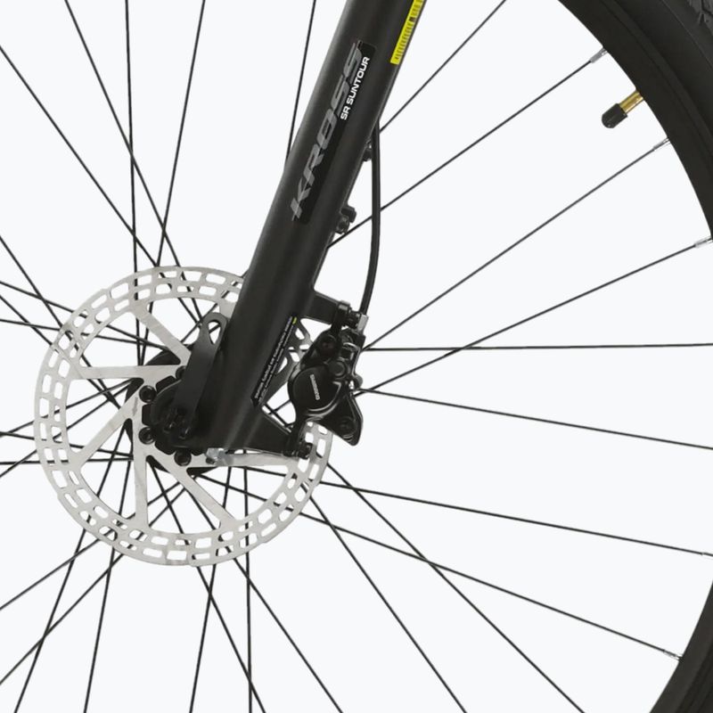 Női cross kerékpár KROSS Evado 5.0 In black/turquoise/gloss 7