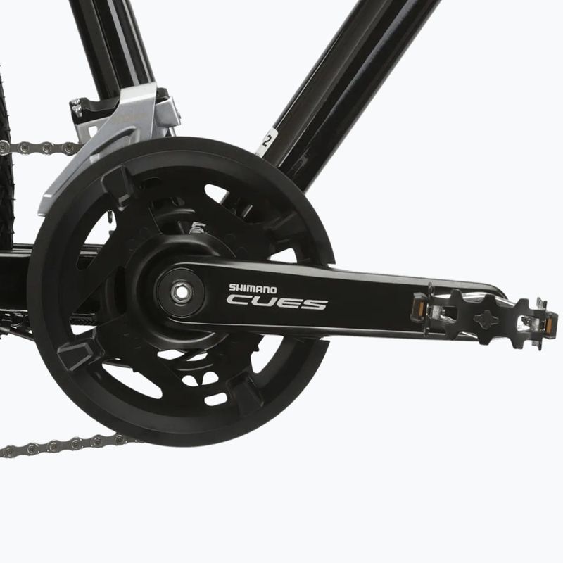 Női cross kerékpár KROSS Evado 5.0 In black/turquoise/gloss 8