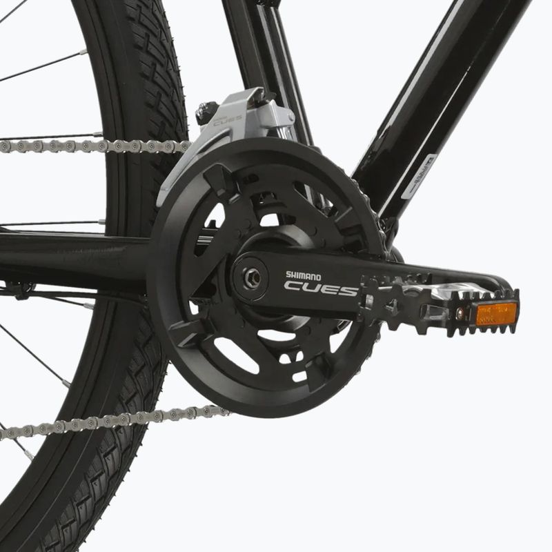 Női cross kerékpár KROSS Evado 5.0 In black/turquoise/gloss 9