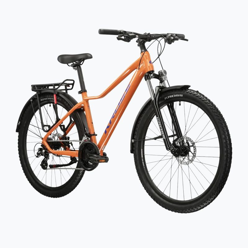 Női mountain bike KROSS Lea 2.0 Eq W 27.5 orange/navy blue/gloss 2