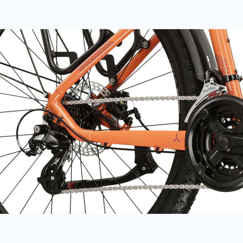 Női mountain bike KROSS Lea 2.0 Eq W 27.5 orange/navy blue/gloss 8