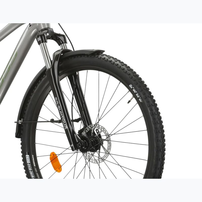 Hegyi kerékpár KROSS Hexagon 4.0 EQ 29" silver/green/gloss 5