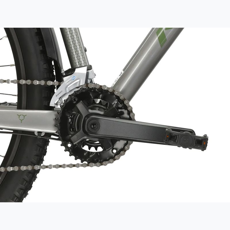 Hegyi kerékpár KROSS Hexagon 4.0 EQ 27,5" silver/green/gloss 10