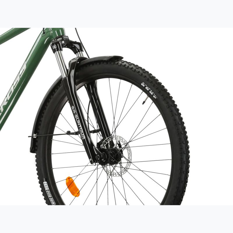 Hegyi kerékpár KROSS Hexagon 4.0 EQ 27,5" green/silver/gloss 5