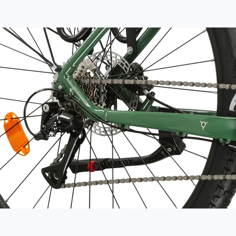 Hegyi kerékpár KROSS Hexagon 4.0 EQ 27,5" green/silver/gloss 8