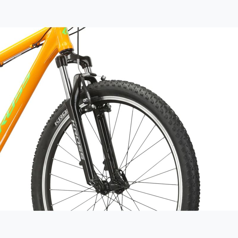 Hegyi kerékpár KROSS Hexagon 1.0 26" orange/green/gloss 5