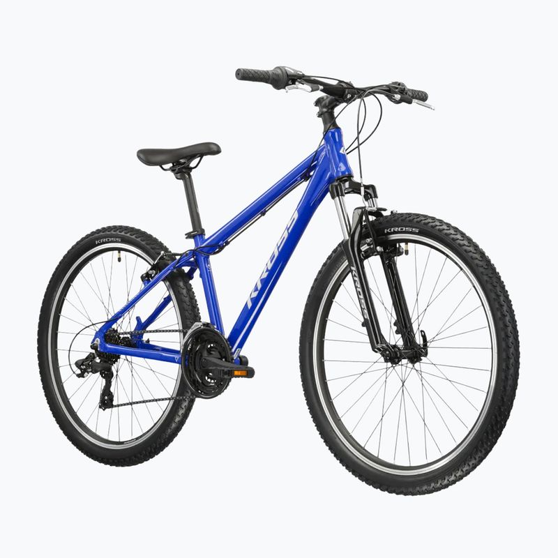 Hegyi kerékpár KROSS Hexagon 1.0 26" blue/silver/gloss 2
