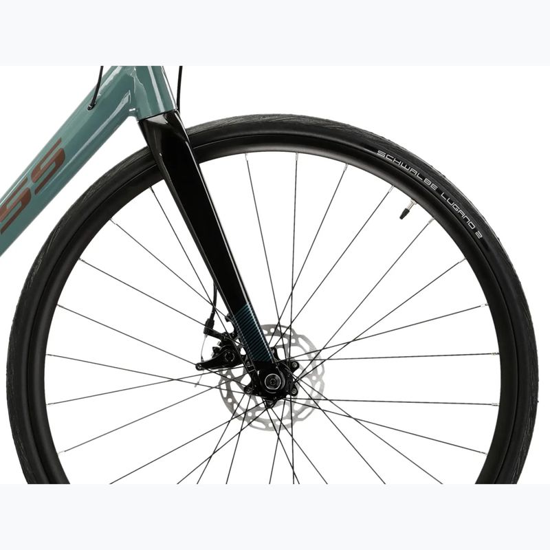 Országúti kerékpár KROSS Vento 4.0 Green/Burgundy/Gloss 8