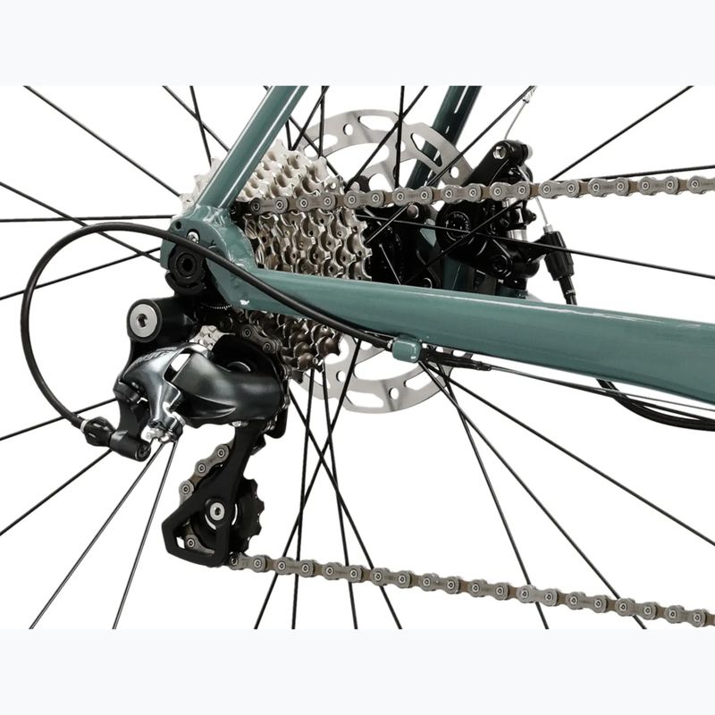 Országúti kerékpár KROSS Vento 4.0 Green/Burgundy/Gloss 11