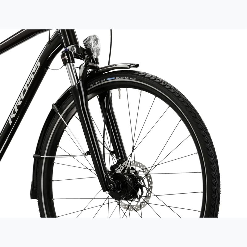Férfi trekking kerékpár KROSS Trans 7.0 Bg black/grey/gloss 5