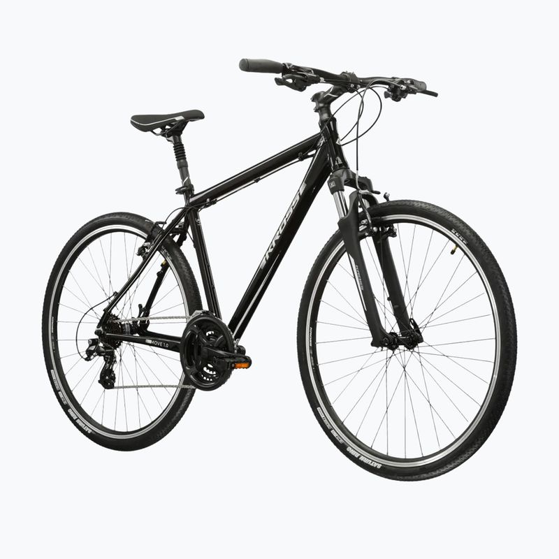 Férfi városi kerékpár KROSS Move 1.0 black/silver/gloss 2