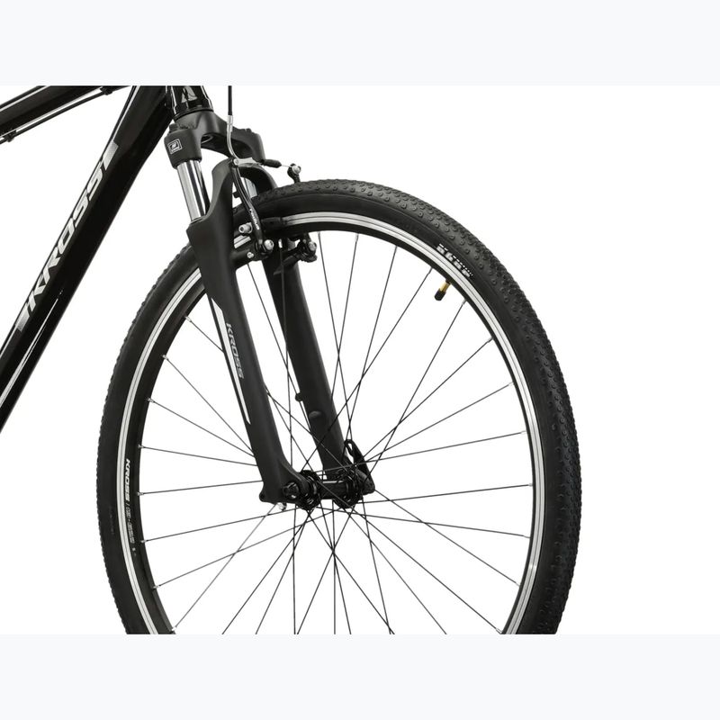 Férfi városi kerékpár KROSS Move 1.0 black/silver/gloss 5