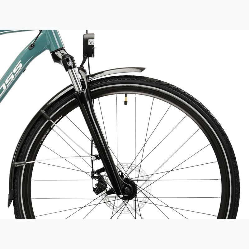 Férfi trekking kerékpár KROSS Trans 3.0 green/silver/gloss 6
