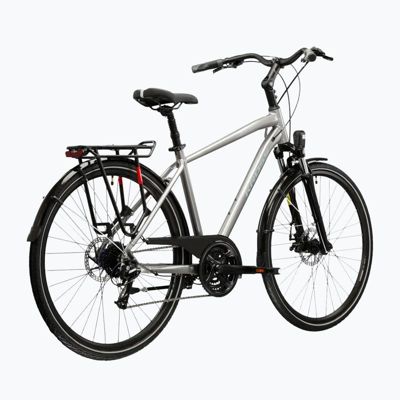 Férfi trekking kerékpár KROSS Trans 3.0 silver/blue/gloss 3