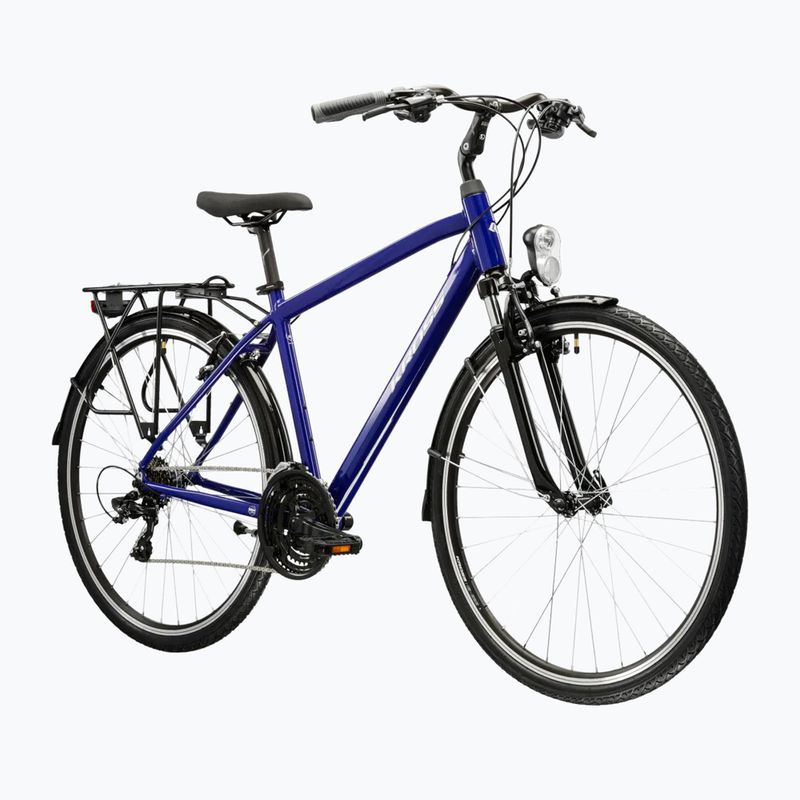 Férfi trekking kerékpár KROSS Trans 1.0 navy blue/silver/gloss 2