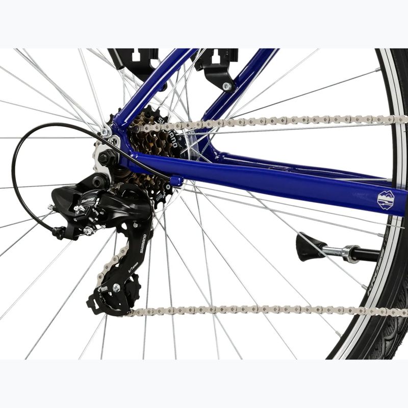 Férfi trekking kerékpár KROSS Trans 1.0 navy blue/silver/gloss 7