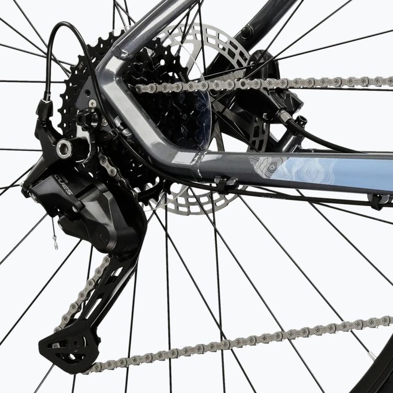 Női cross kerékpár KROSS Evado 5.0 In grey/blue/gloss 8