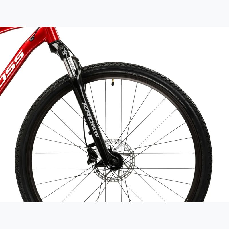 Cross kerékpár KROSS Evado 4.0 burgundy/white 6