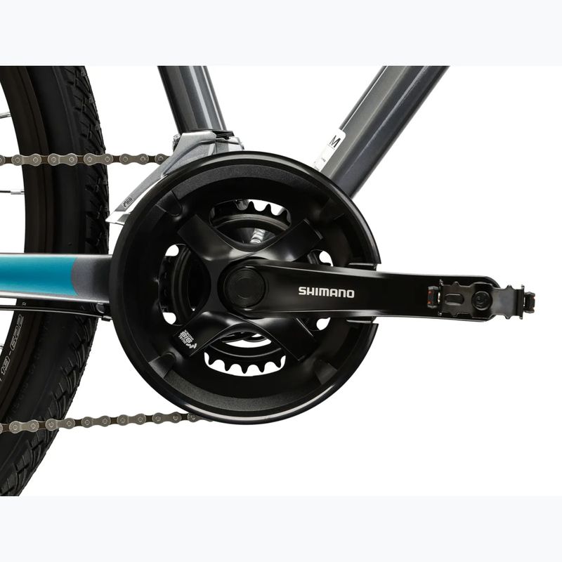 Cross kerékpár KROSS Evado 3.0 grey/teal/gloss 10