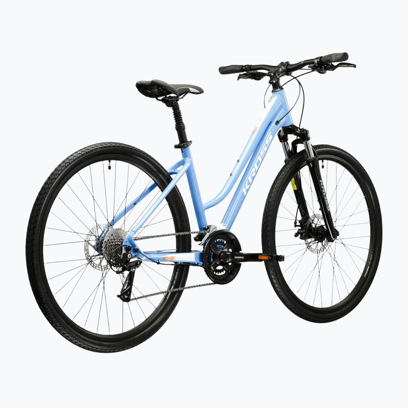 Női cross kerékpár KROSS Evado 3.0 In blue/white/gloss 3