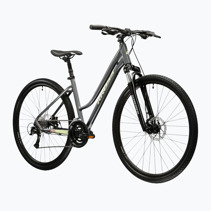 Női cross kerékpár KROSS Evado 3.0 In gray/green 2
