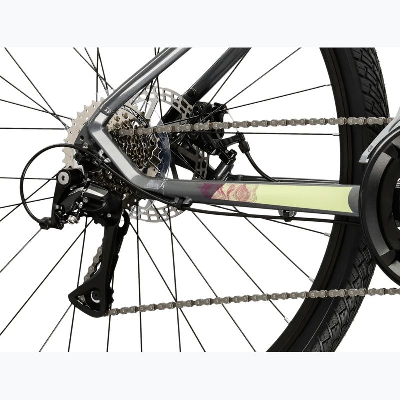 Női cross kerékpár KROSS Evado 3.0 In gray/green 8