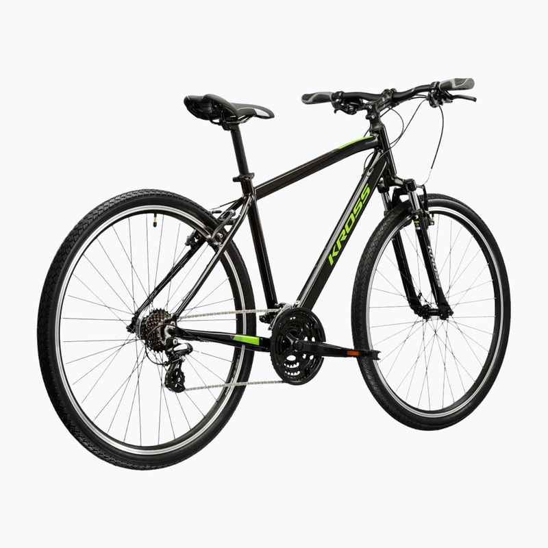 Cross kerékpár KROSS Evado 2.0 black/green/gloss 3