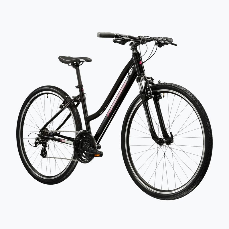 Női cross kerékpár KROSS Evado 2.0 In black/pink/gloss 2
