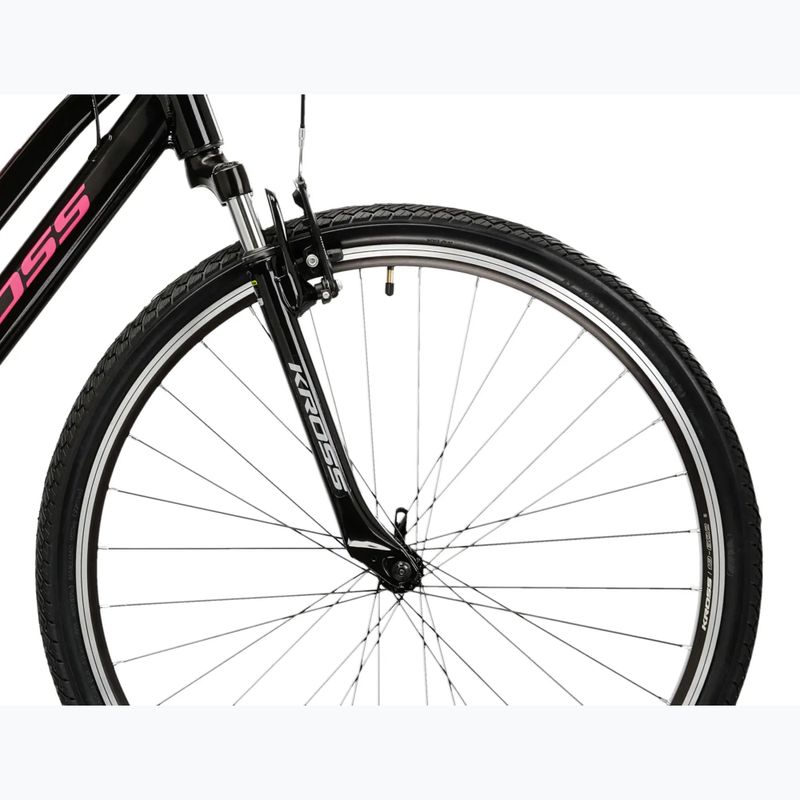 Női cross kerékpár KROSS Evado 2.0 In black/pink/gloss 6