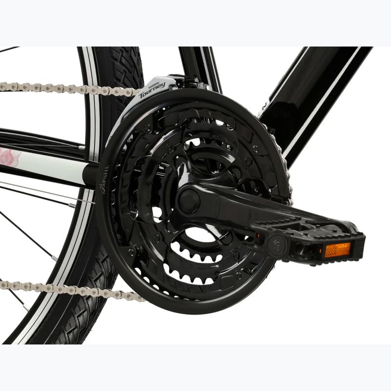 Női cross kerékpár KROSS Evado 2.0 In black/pink/gloss 8