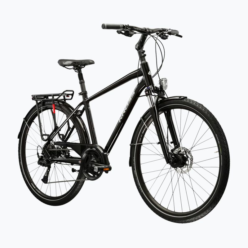 Férfi trekking kerékpár KROSS Trans 7.0 black/silver/gloss 2