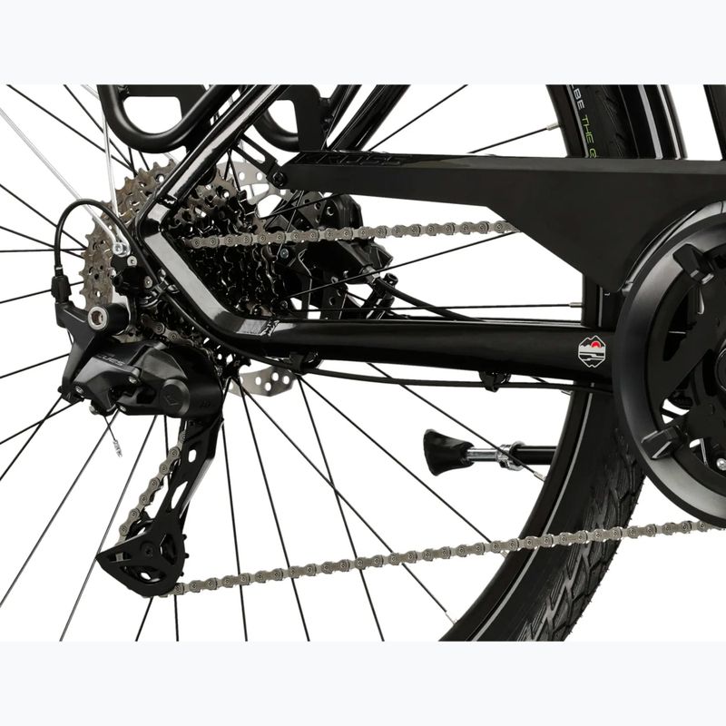 Férfi trekking kerékpár KROSS Trans 7.0 black/silver/gloss 8