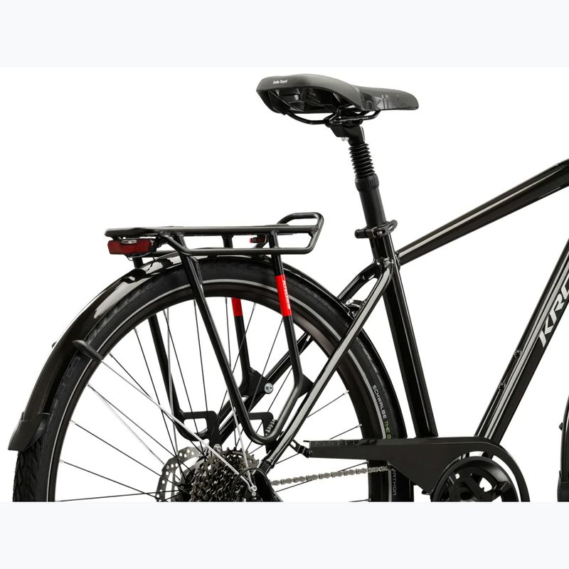 Férfi trekking kerékpár KROSS Trans 7.0 black/silver/gloss 11
