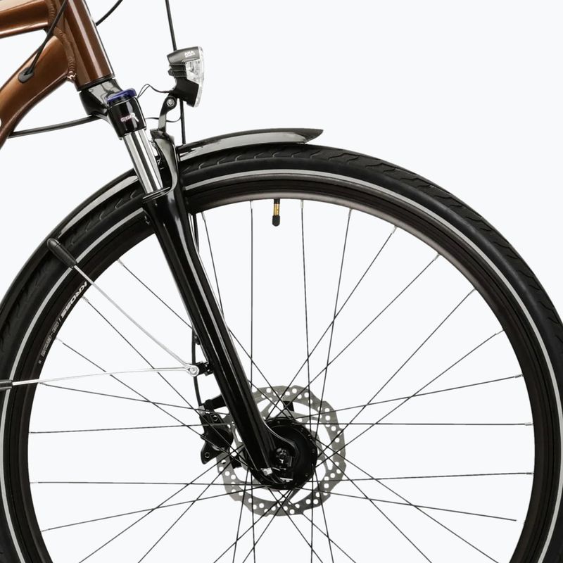 Férfi trekking kerékpár KROSS Trans 5.0 brown/silver/gloss 6