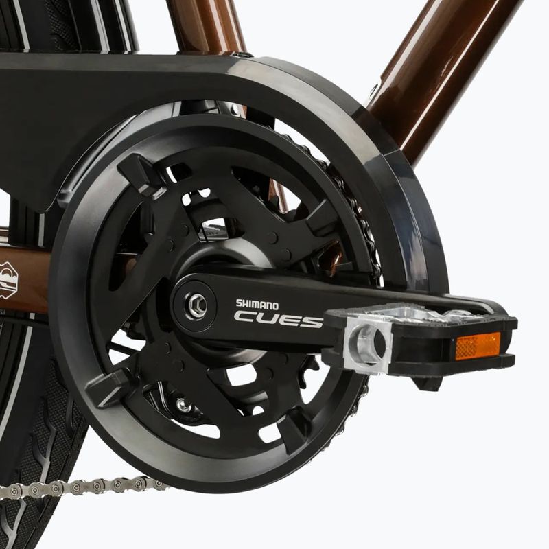 Férfi trekking kerékpár KROSS Trans 5.0 brown/silver/gloss 9