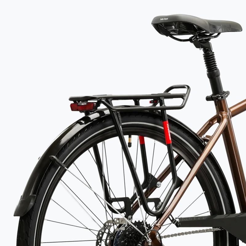 Férfi trekking kerékpár KROSS Trans 5.0 brown/silver/gloss 11