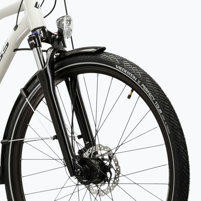 Férfi trekking kerékpár KROSS Trans 5.0 grey/navy/gloss 5