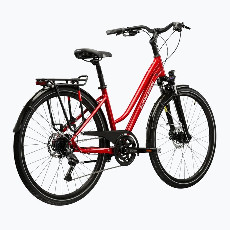 Női trekking kerékpár KROSS Trans 5.0 In red/silver/gloss 3