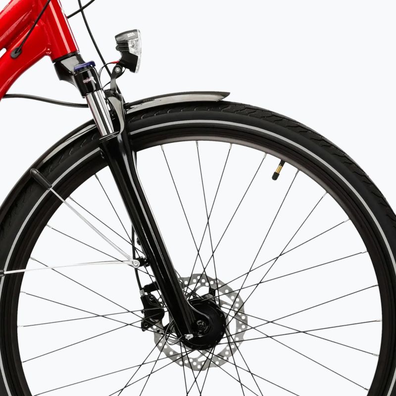 Női trekking kerékpár KROSS Trans 5.0 In red/silver/gloss 6