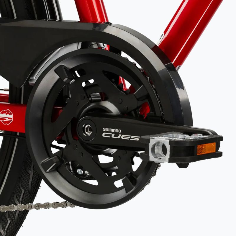 Női trekking kerékpár KROSS Trans 5.0 In red/silver/gloss 9