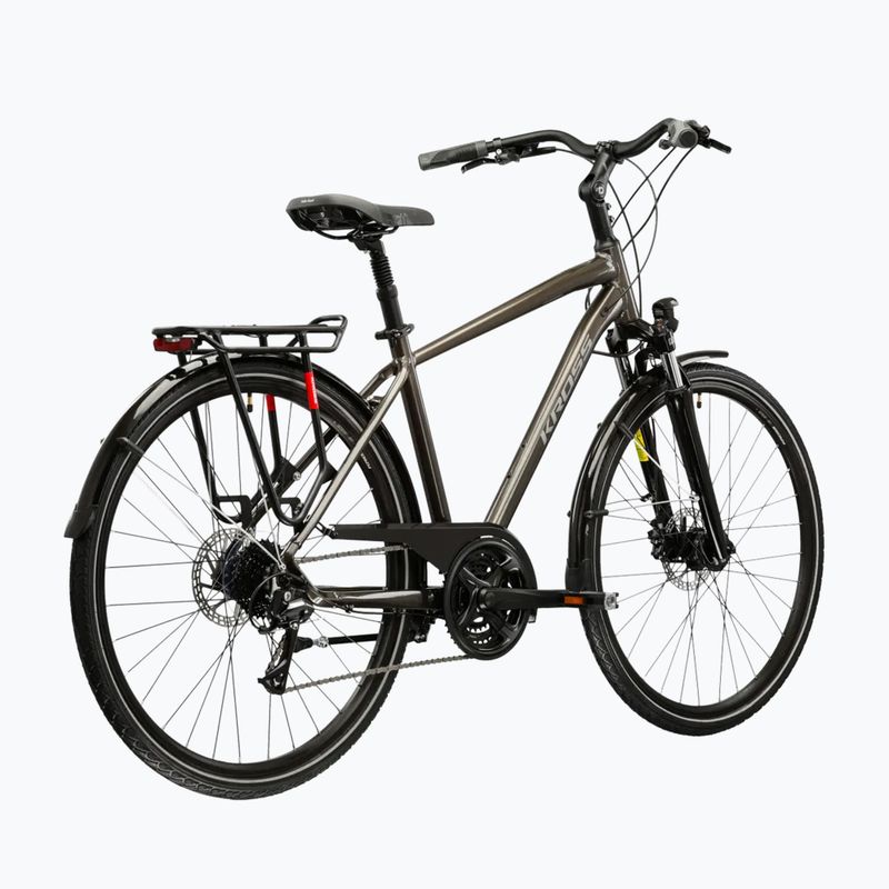 Férfi trekking kerékpár KROSS Trans 4.0 brown/silver/gloss 3