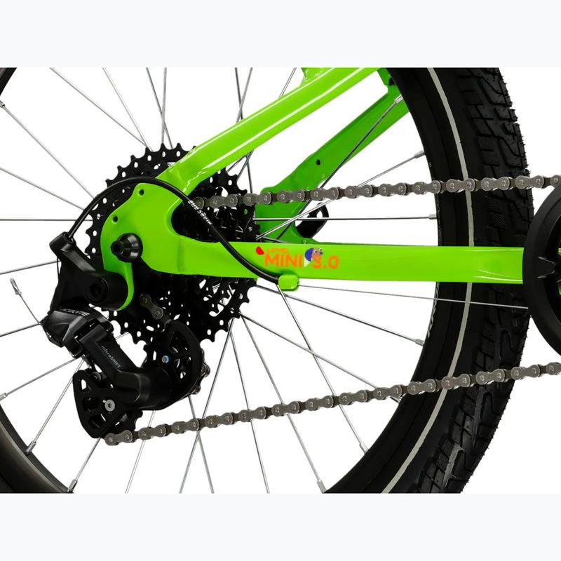 Gyermekkerékpár KROSS Level Mini 3.0 green/orange/gloss 7