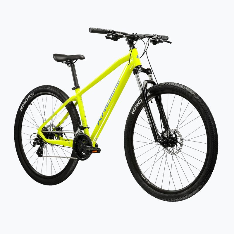 Hegyi kerékpár KROSS Hexagon 2.0 29" 2025 lime/blue/gloss 2