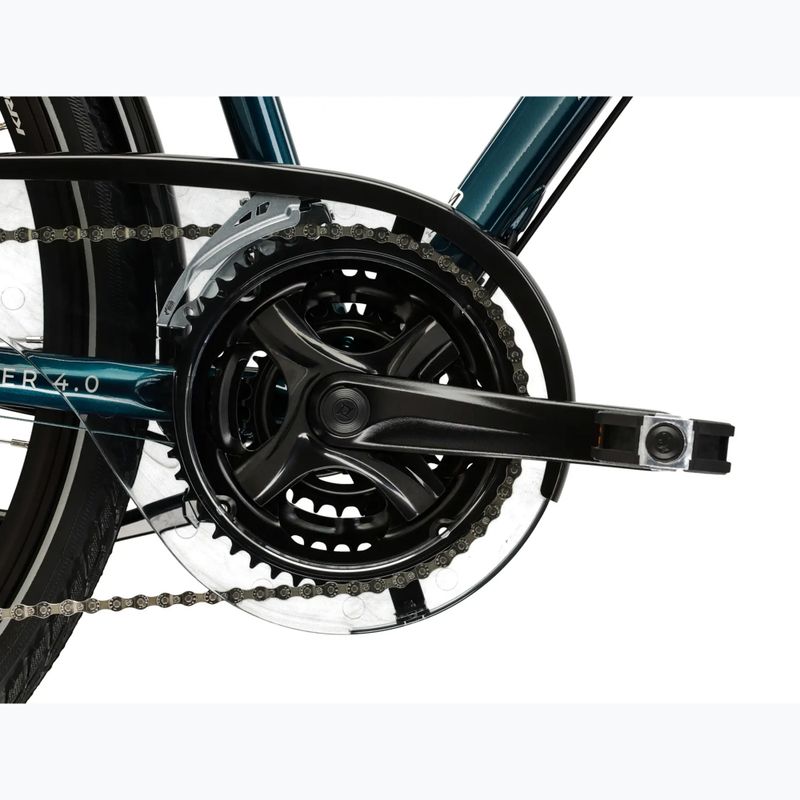 Trekking kerékpár KROSS Explorer 4.0 turquoise/silver/gloss 10